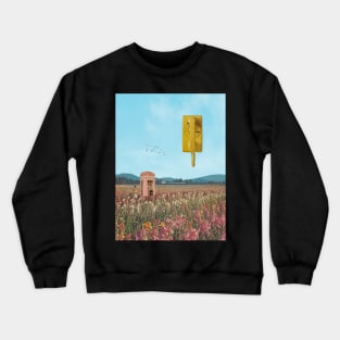 Calling The Sky - Surreal/collage Art Crewneck Sweatshirt